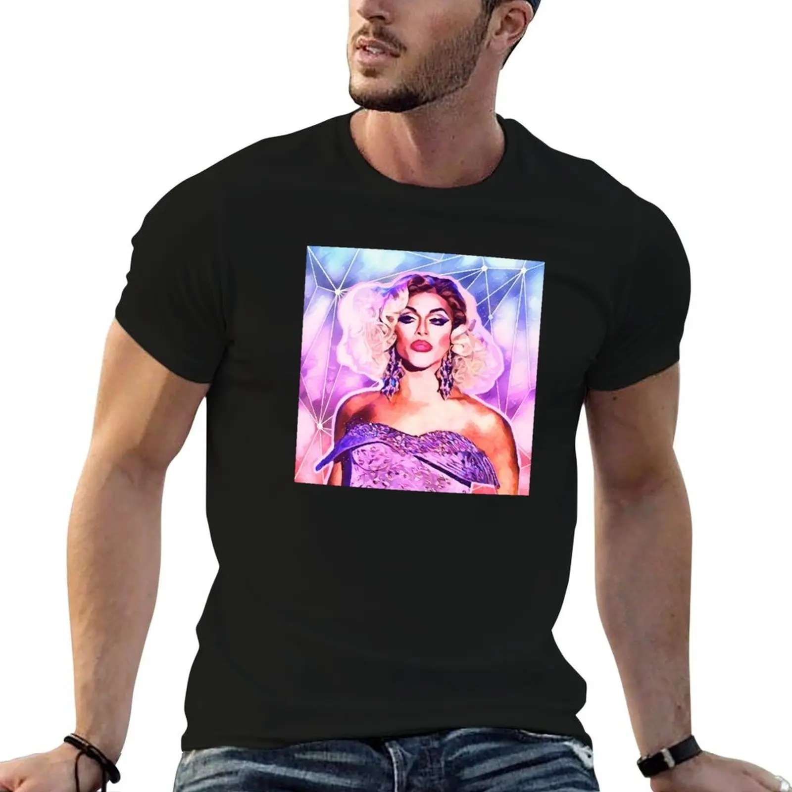 Shangela Purple Glamor T-Shirt Aesthetic clothing aesthetic clothes mens cotton t shirts