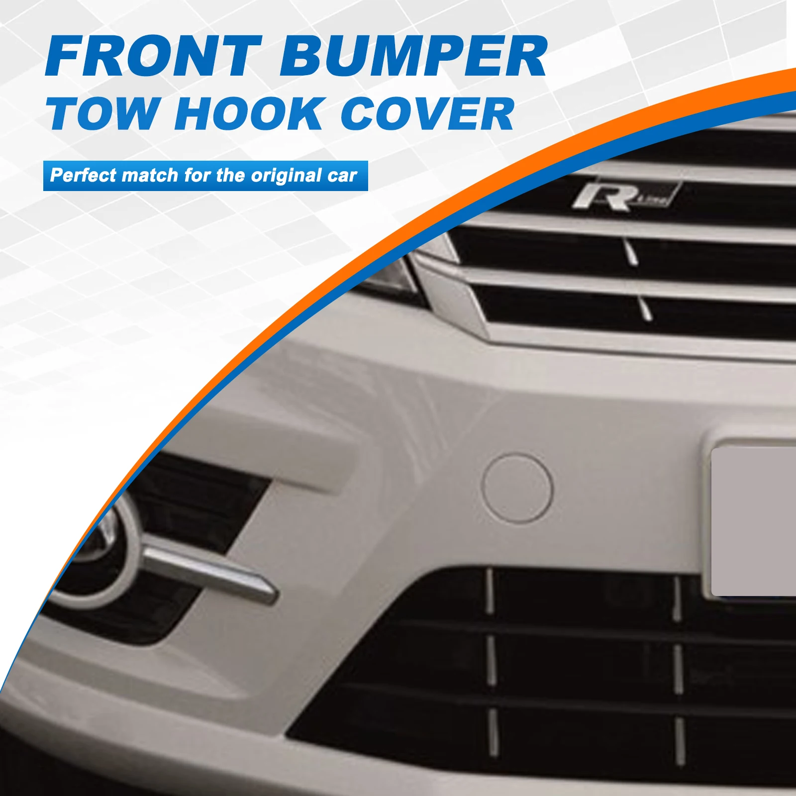 المصد الأمامي سحب هوك غطاء تغليف لشركة فولكس فاجن باسات CC اكسسوارات 2013 2014 2015 2016 2017 3C8807241A 3C8 807 241 A 35D807241 #5