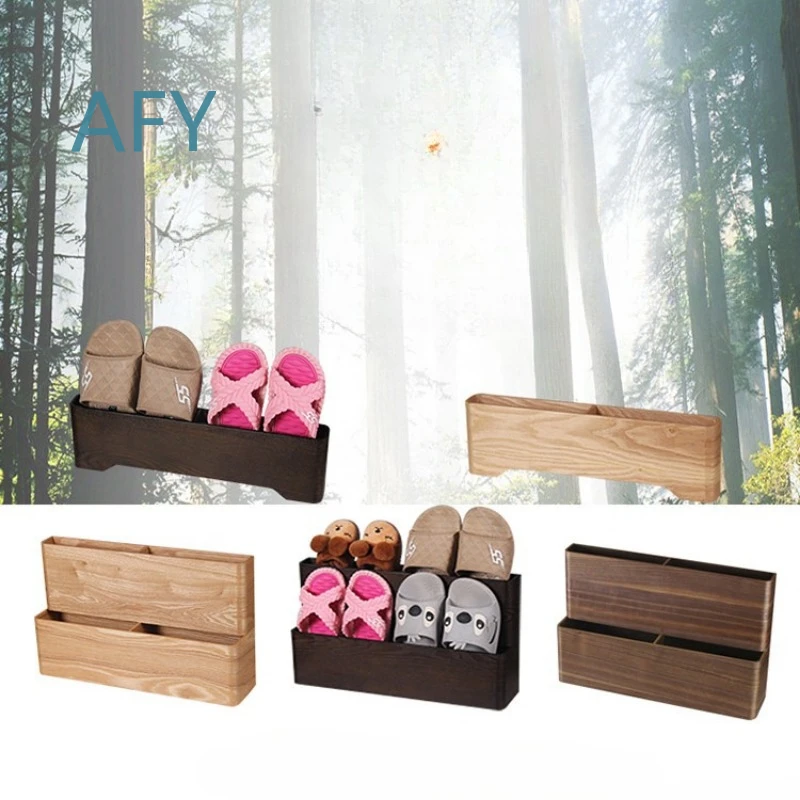 Wooden Shoe Rack for Door for Bedroom Hallway Entryway Organizer Vertical Storage Cabinet for Sneakers Nordic Style Shoe