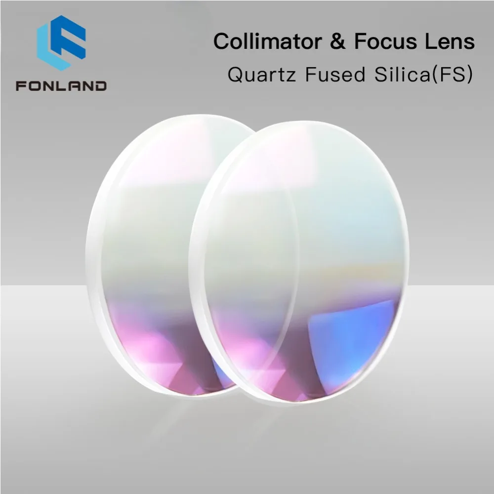 Collimating Lens & Focusing Lens D30 F75 F100 F125 F150 1064nm Fused Silica for Raytools WSX BOCI Precitec Laser Cutting Head
