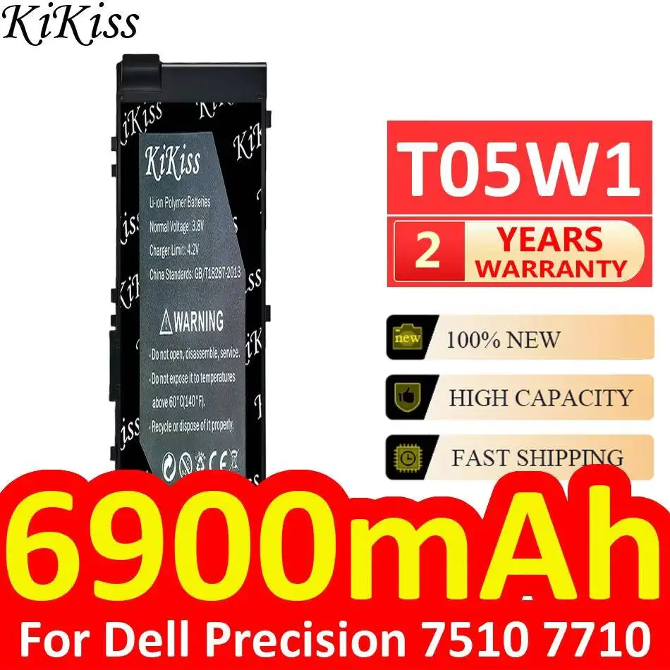 For Dell Precision 7510 7710 6900mAh Laptop Battery High-Capacity Safe T05W1