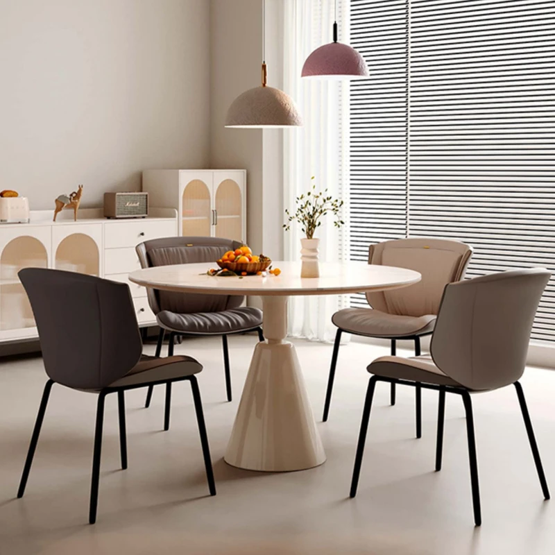 Couro Anti-Scratch Lounge Dining Bar Cadeira, Europeu Bar Stool, Home Furniture, Cozinha Ilha, Biblioteca Tabela