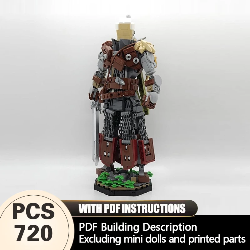 Creators Series Model MOC Building Bricks Warrior Figure Modular Technology Gifts Holiday Assemble Toys Suit Display