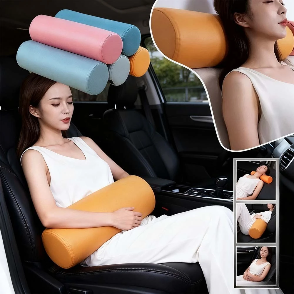 

Soft Sofa Cylinder Pillow Round Cushion Waist Pillow Waterproof Headrest Waist Pad for Living Room Office Support Cushion 등받이 쿠션