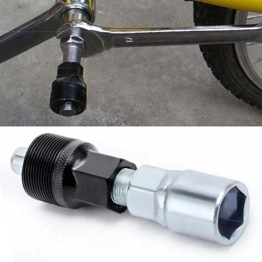 Outil de démontage de manivelle de vélo, extracteur de roue en acier au carbone pour le démontage du support inférieur et des pédales, pour la réparation des vélos de montagne et de route, 1 pièce