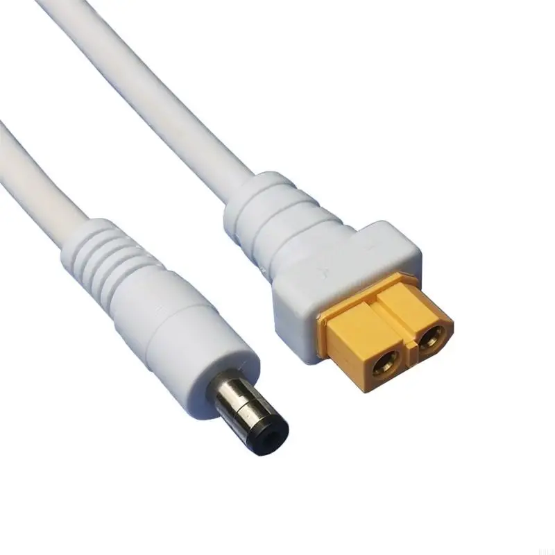 2025 New XT60 أنثى إلى DC5.5x2.1mm ملم كبل محول الطاقة للذكور للاستخدام العالي التيار
