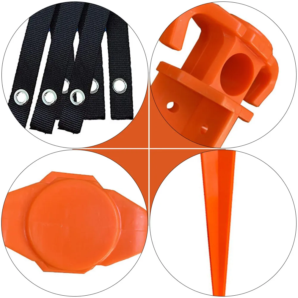 

1 Set Staking Kit Outdoor Saplings Stump Kit Plant Support Anchor Strong Rope Included For Healthy