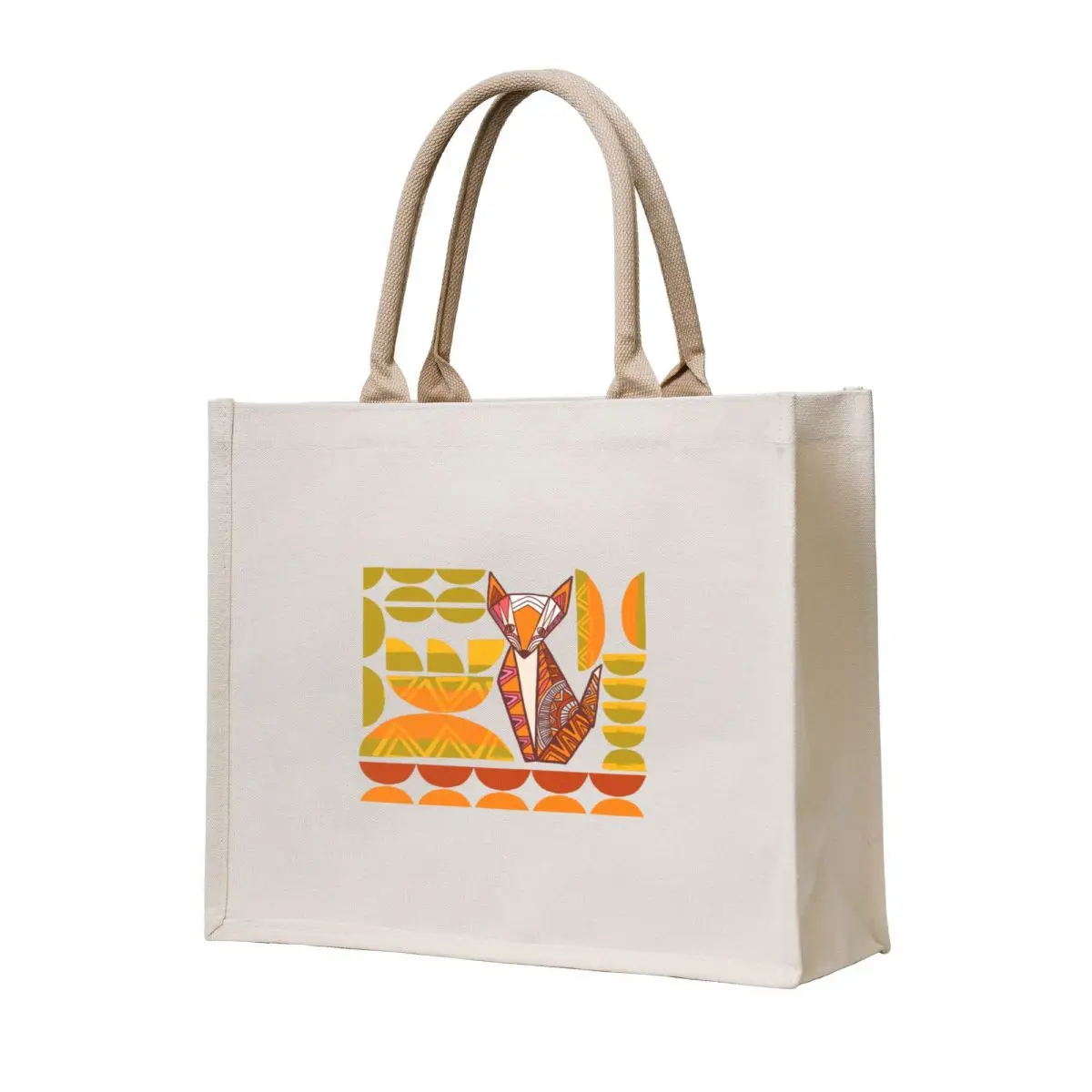 

Origami Fox Tote Bag female bag Canvas bag for women shopping trolley