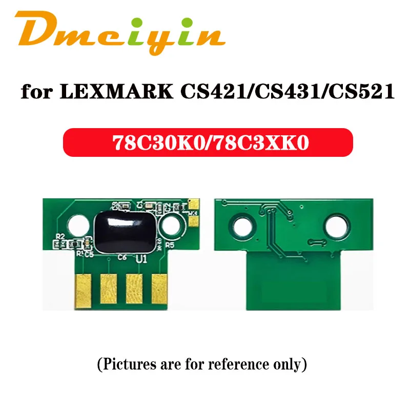 78C3XK0 78C3XC0 78C3XM0 78C3XY0 8,5 K/5K AP K/C/M/Y chip de cartucho de tóner para Lexmark CS421/CS431/CS521/CS622/CX421/CX522/CX622/CX