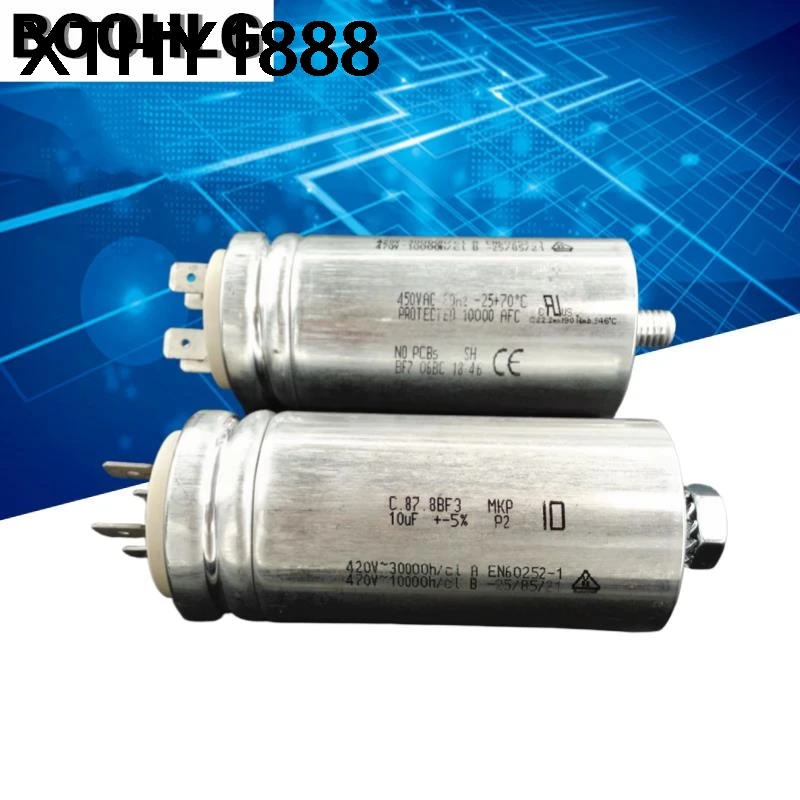 1PCS A V C.87.8BF3 MKP 10uF 420V 470VAC Motor Start Capacitor