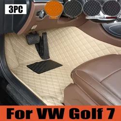 Car Floor Mats For VW VW Golf 7 7.5 GTE GTD GTI 2012~2020 Carpets Leather Mat Rugs Pad Interior Parts Car trunk mat