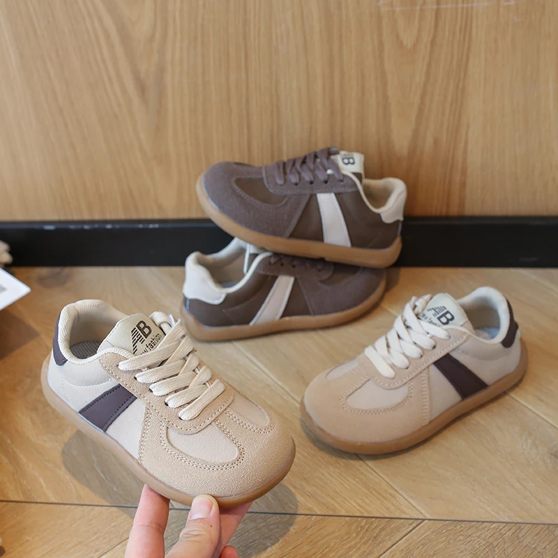 

Новинка осени 2024, детские кроссовки из искусственной кожи, удобная прогулочная обувь, спортивные кроссовки для мальчиков, повседневная теннисная обувь для девочек, школьная обувь