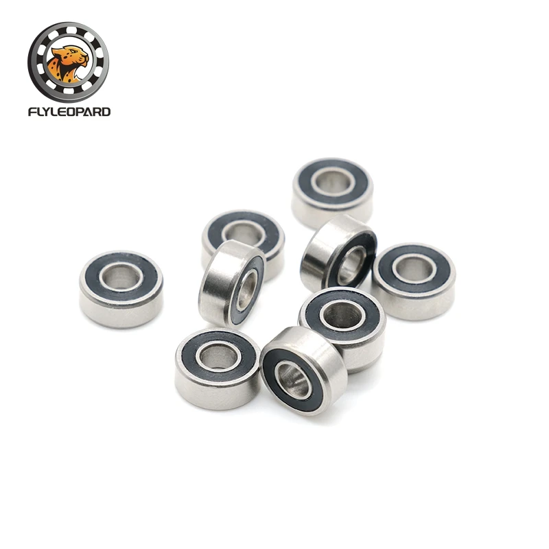 MR104RS Bearing 4*10*4 mm 10PCS ABEC-7 Hobby Electric RC Car Truck MR104 RS 2RS Ball Bearings MR104-2RS Black Sealed