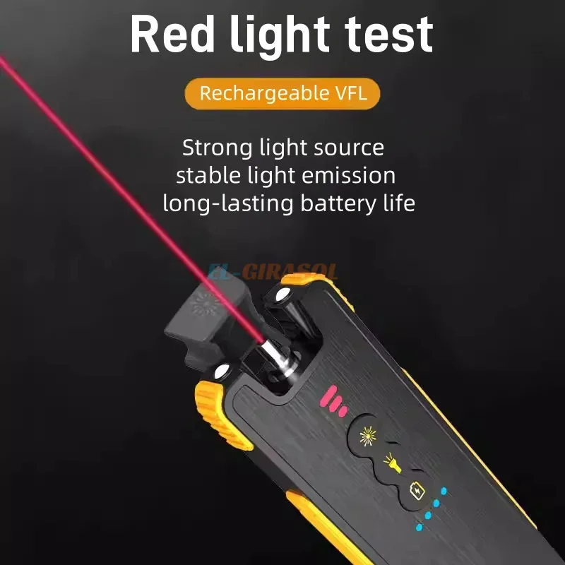 

New Visual Fault Locator 15mw 30mw 50mw Red light Pen can be used as a power bank Flashlight double bulb FTTH