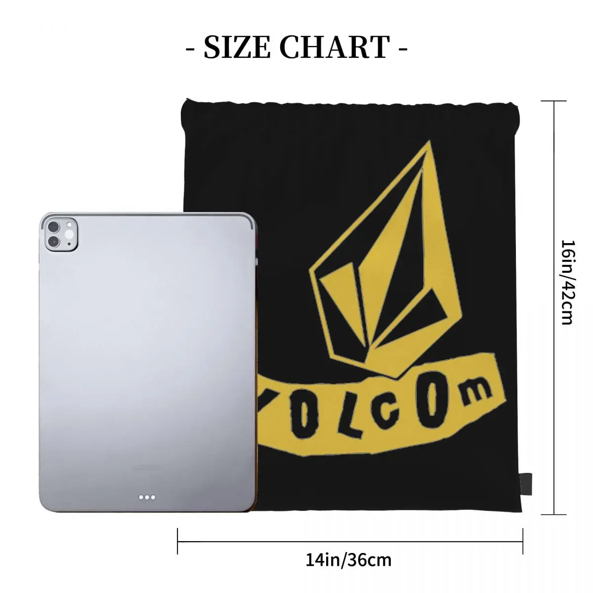 Volcom-Sacs à dos avec logo, sacs à dos portables décontractés, sacs de proximité Wstring, sac de poche pour chaussures, sacs de livre pour voyage et école