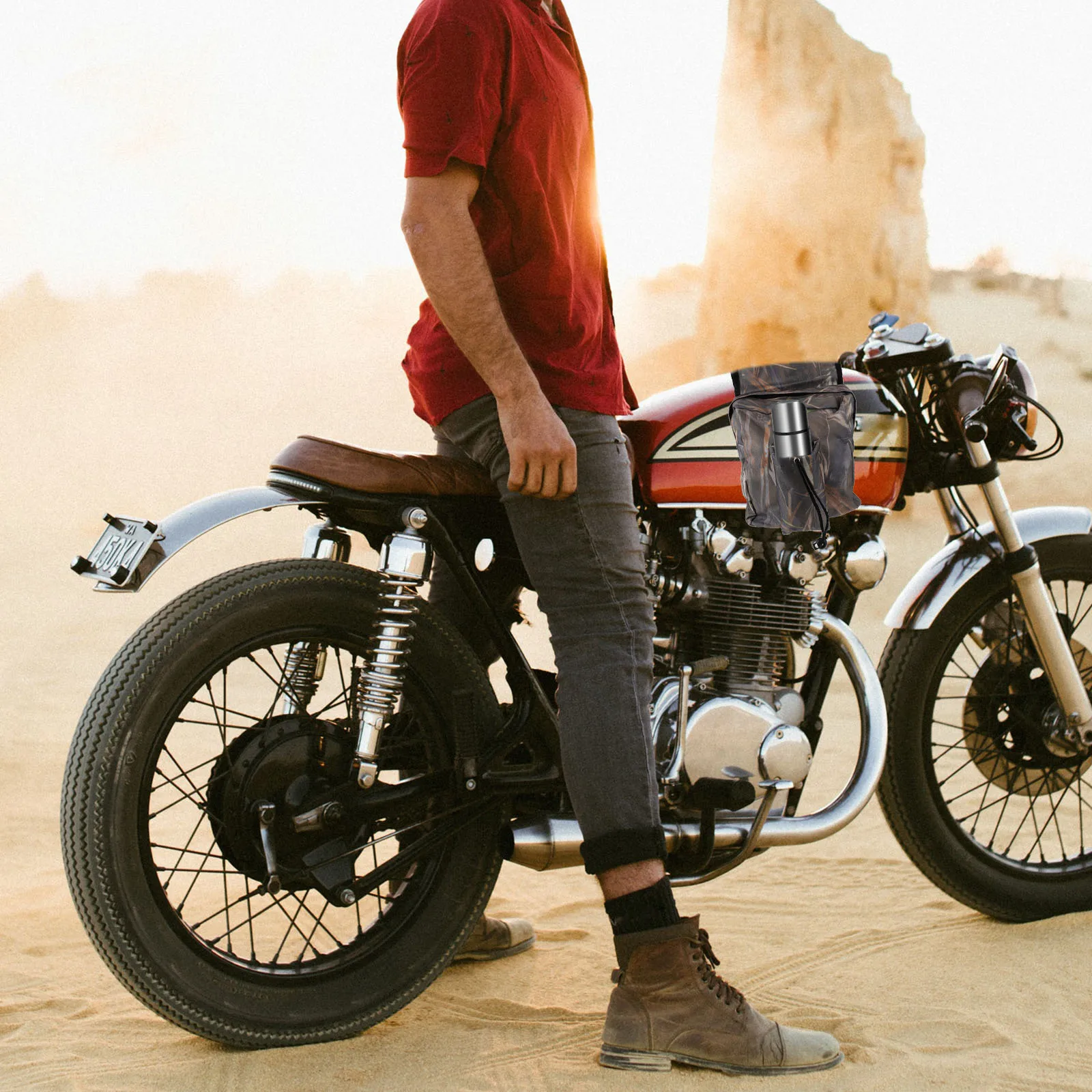 Bike Storage Bag Durable Saddle Bag Front Tube Pouch Waterproof Large Capacity for Mobile Phone Keys Tools Bike Storage Pouch