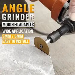 Angle Grinder Modified Adapter To Straight Grinder Chuck M10 Thread 3mm/6mm Angle Grinder Parts