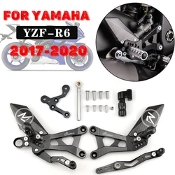 MTKRACING For YAMAHA YZF-R6 YZF R6 2017-2020 Rear Sets Heighten Pedal Adjustable Rearsets FootPegs Shift Lever Brake