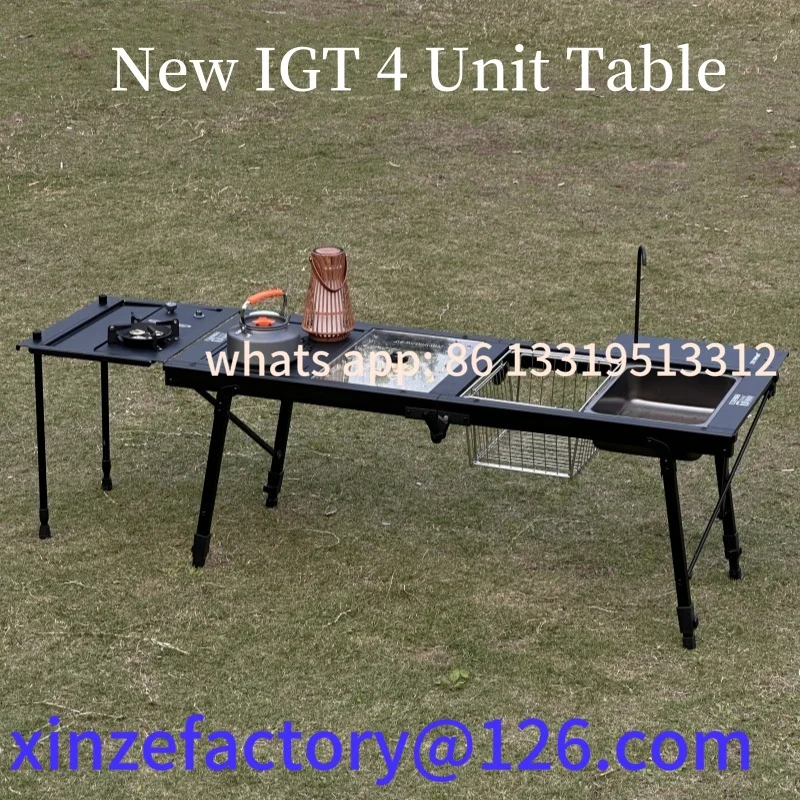 

Customizable Tryhomy Camping IGT Table Igt 4 Unit Table Portable Aluminum Alloy Ultralight Folding Camping