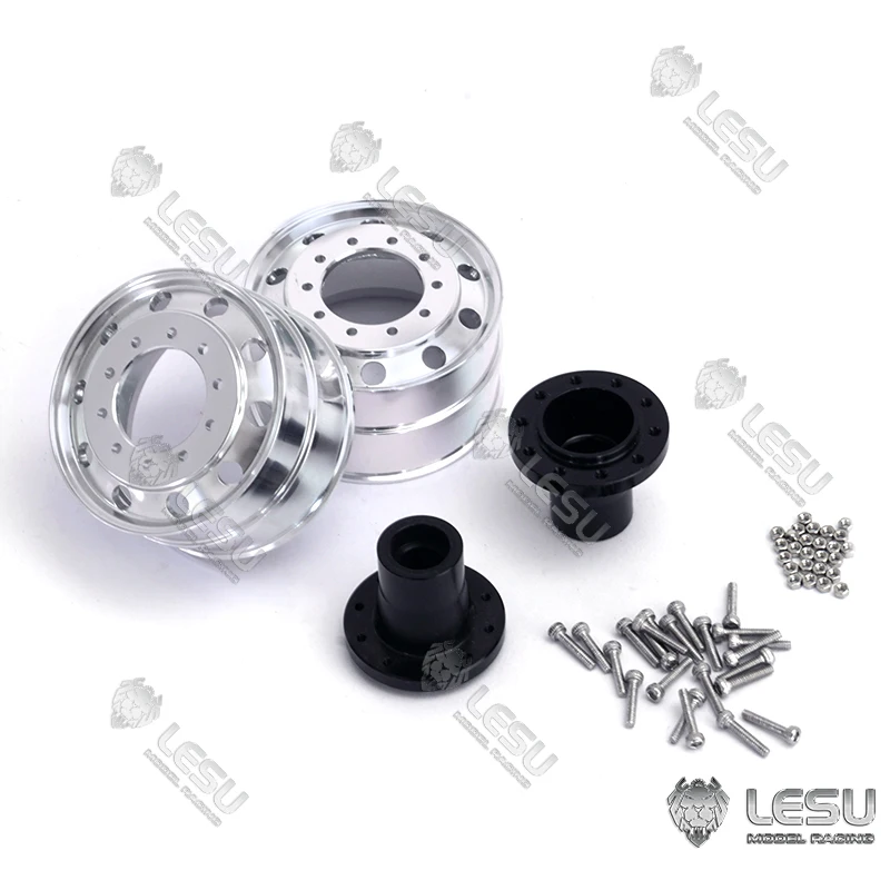 LESU 1/16 Metal Wide Front Wheel Hub for RC Tractor Truck Non-powered Axle Spare Parts TH16692-SMT5