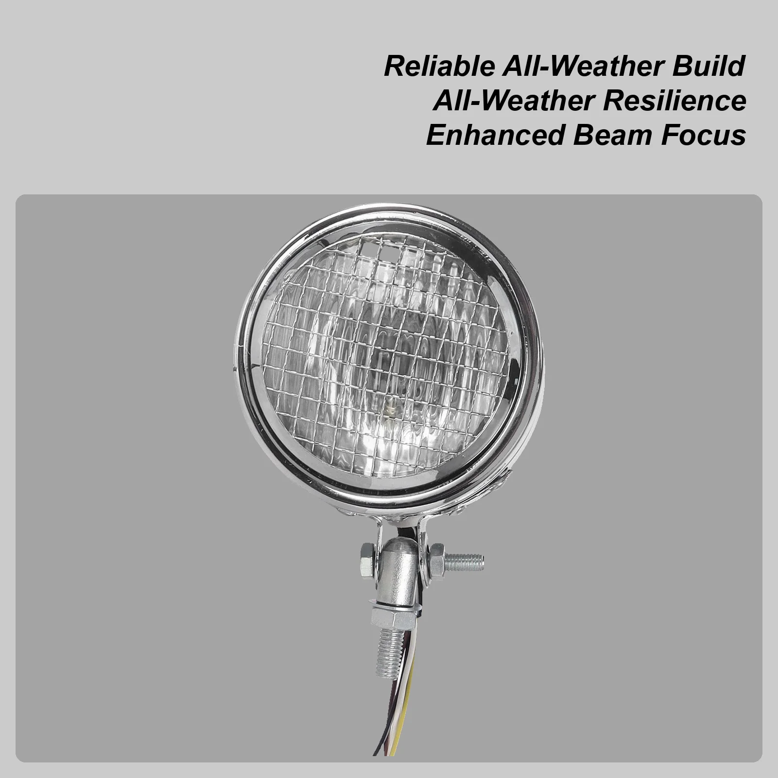 

Motorcycle Headlight Dust Proof Alloy Shell Lamp Bright Motorcycle Headlamp For Bike Riding Night Driving Outdoor Camping