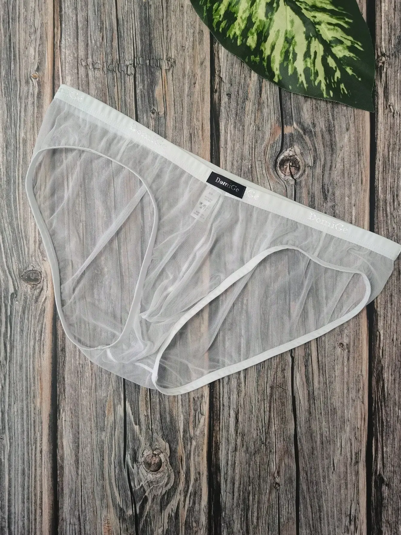 

Sexy Sheer Mesh Men Low Waist Full Coverage Briefs