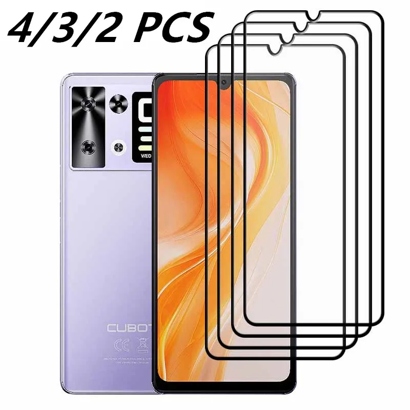 For Cubot P90 Screen Protector HD Clearly Tempered glass Anti-Scratch Front film Full cover 4/3/2 PCS