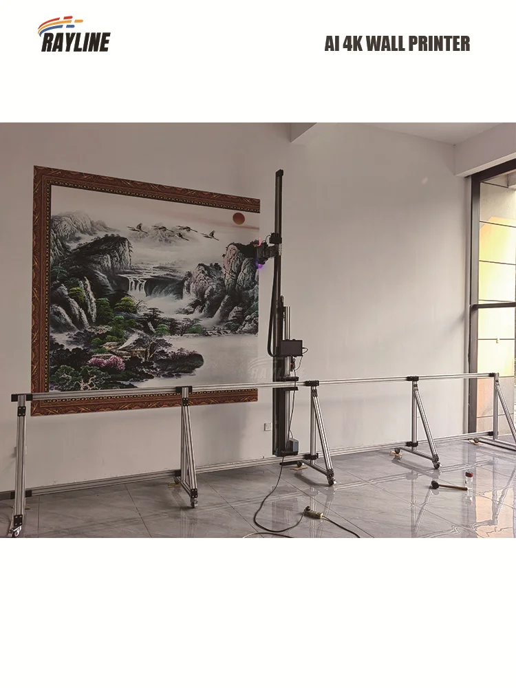 

Машина для печати живописи AI 4K Effect Автоматический УФ-вертикальный настенный принтер Цифровой настенный принтер для пола