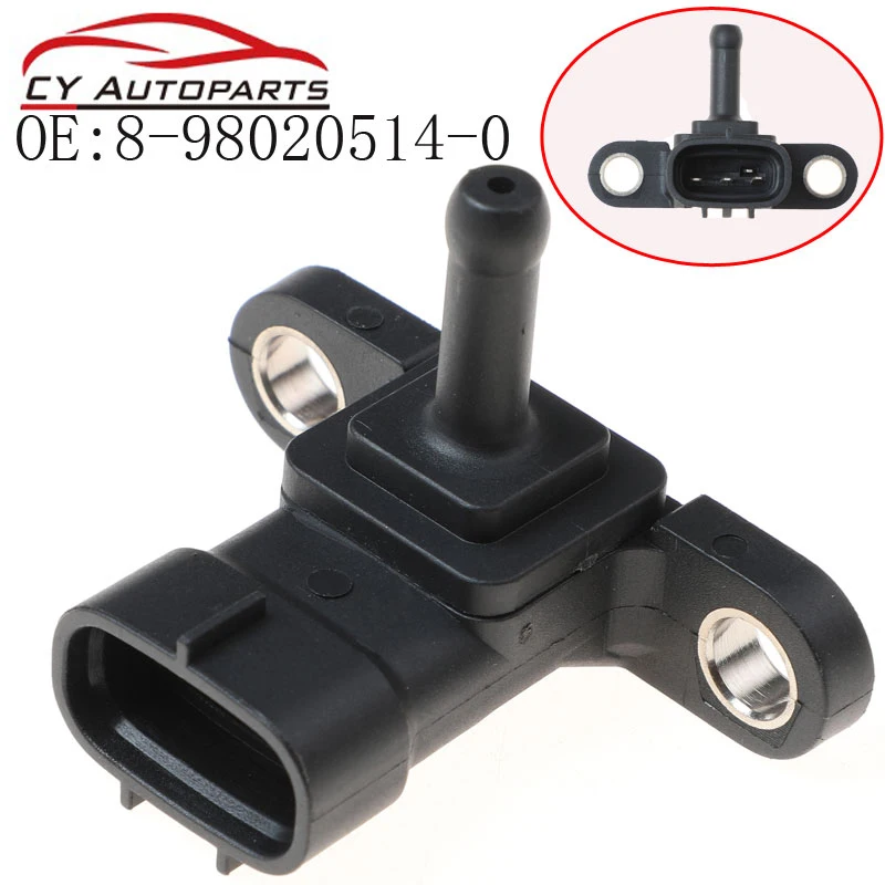 New Air Intake Turbo Boost Pressure Map Sensor For Isuzu 4HK1 FVR D-MAX 3.0 MU-X 8-98020514-0 8980205140