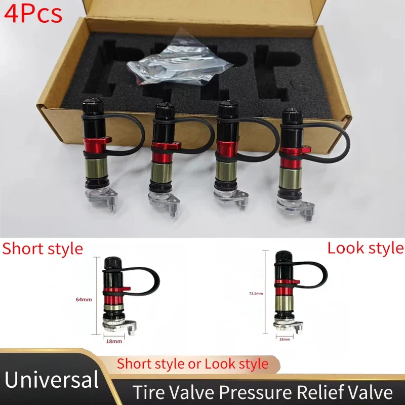 

4Pcs High-quality Car Universal Tire Valve Pressure Relief Valve Desert Off-road Sand Tire Quick Release Valve Body Kit Tuning