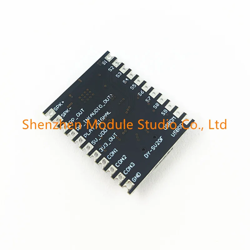 DY-SV20F 5W Voice Playback Module MP3 WAV Music Player UART I/O Trigger Power Control Board Onboard 32Mbit 4MByte Flash Storage