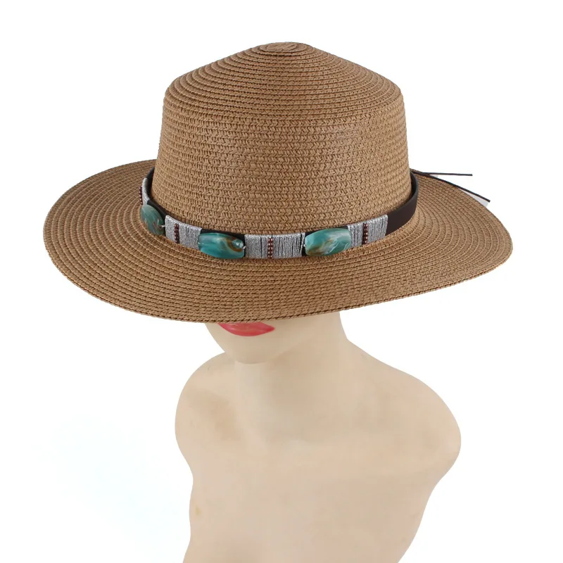 Multi-color Women's Flat-top Small Hat, Summer Sunshade Paper Straw Hat, Spring And Summer Travel Sun Protection Hat, Factory