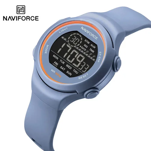 Imagen 1 del producto NAVIFORCE Reloj de pulsera deportivo digital resistente al agua hasta 50 m para mujer con alarma de día y fecha y cuenta regresiva - Reloj reutilizable para mujer