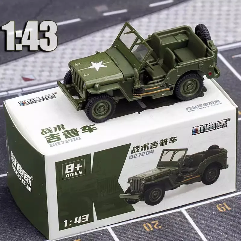 

1:43 Military Tactical Off-road Vehicle Simulation Mini Car Model Collection Decoration Toy Gift