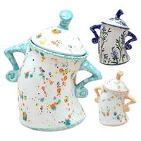 Teapot With Attitude Creative Tea Storage Cup Mugs Food Jars Coffe Milk Storage Canisters Home Decor Anthropomorphic Jar
