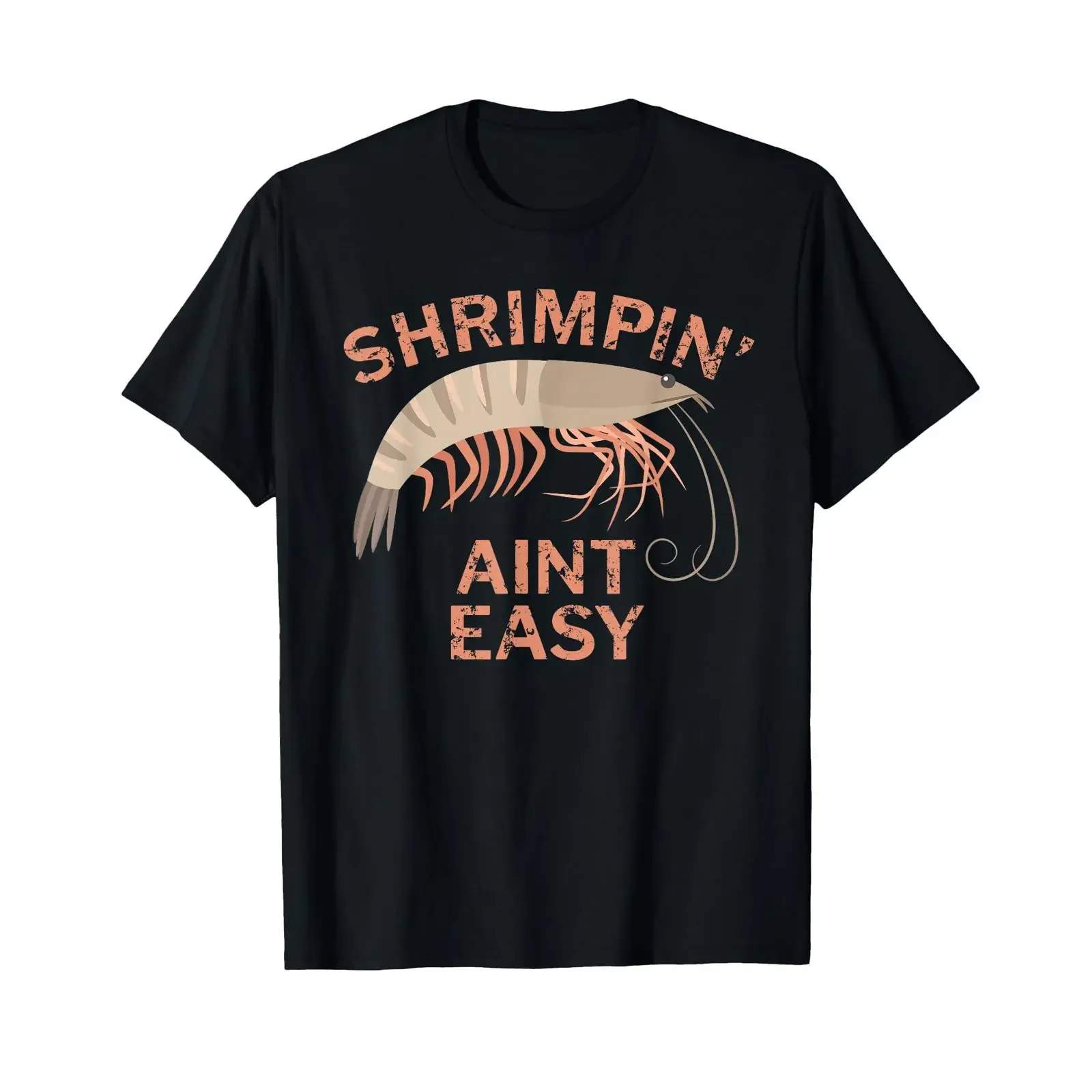 Shrimpin Aint Easy Funny Shrimp Fishing T Shirt vintage Washed fashion Comfortable Stretched Soft Unisex graphic Casual