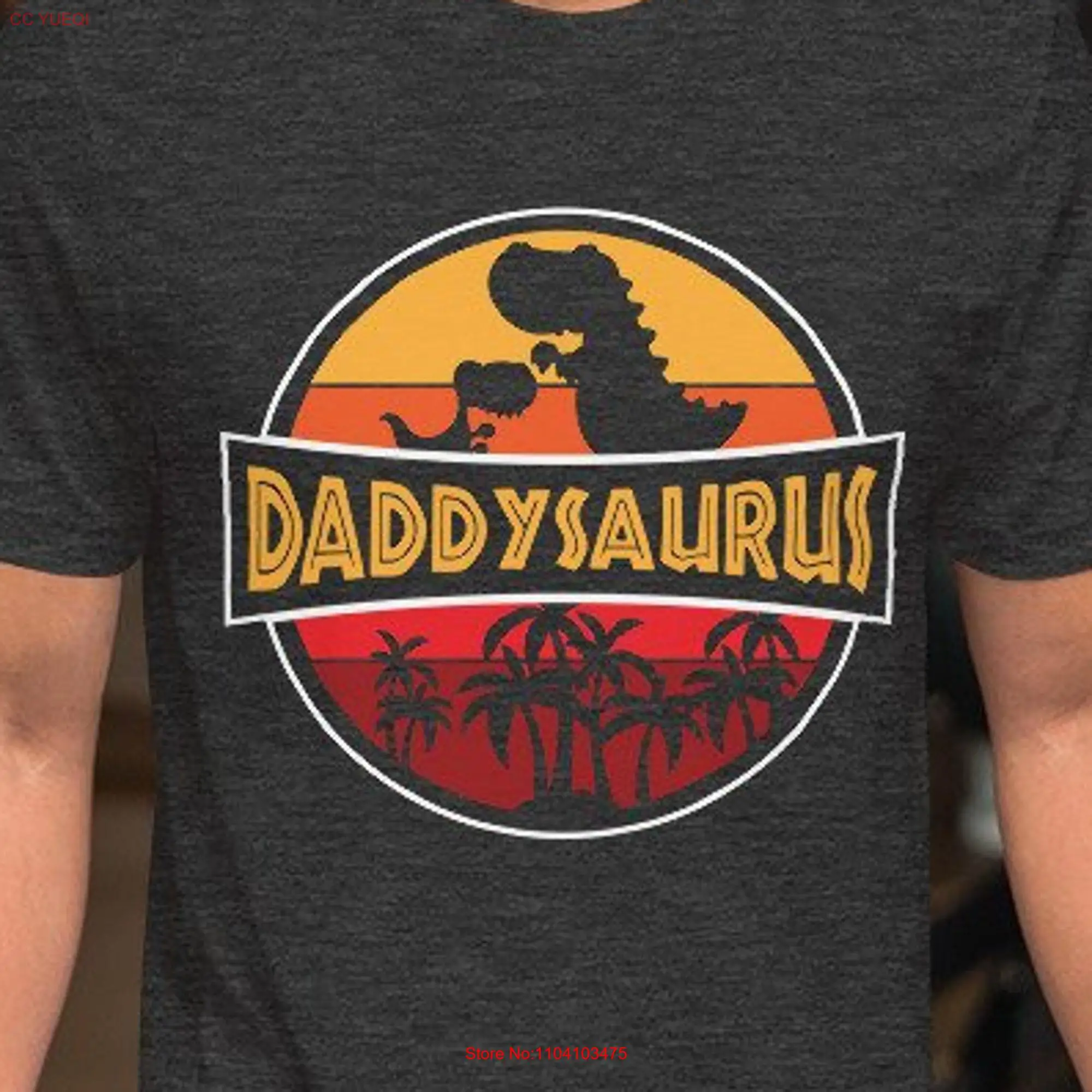 Daddysaurus T Shirt A fun and cute fathers day for dinosaur fans jurassic lovers who love vintage shirts