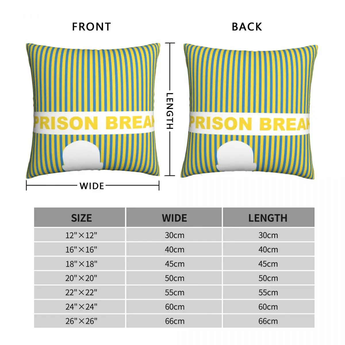 Prison Break Pillowcase Polyester Linen Velvet Printed Zip Decor Throw Pillow Case Room Cushion Cover