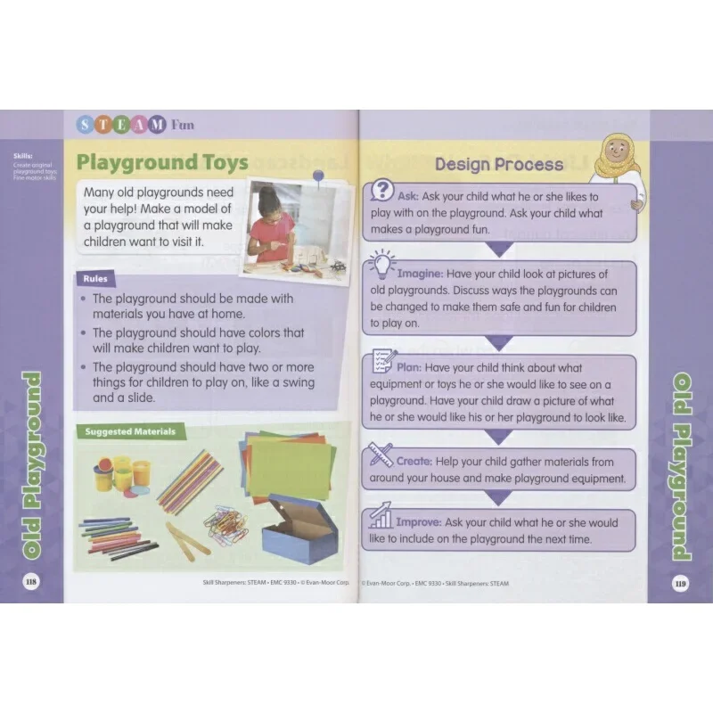 مبراة مهارة إيفان مور: STEAM، الصف K، العمر 4 5 6 7، الكتاب الإنجليزي 9781645140795 #4