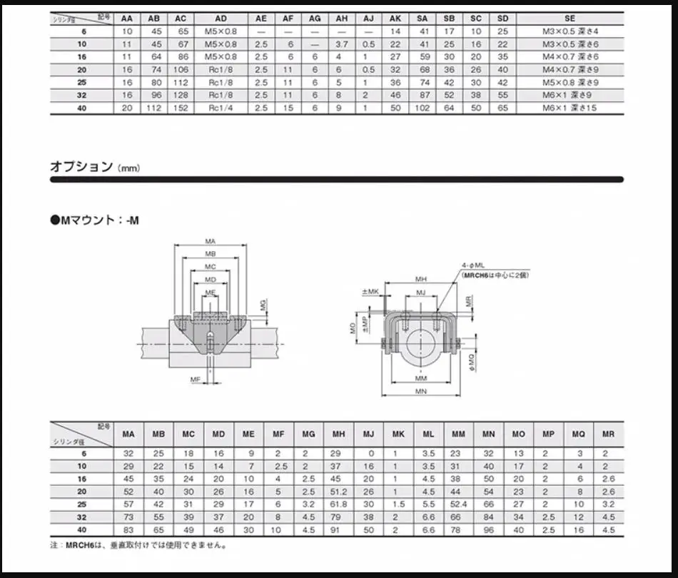 New Japanese original authentic KOGANEI cylinder MRCH25 MRCH25-100/120/150/200/250/300/350/400/450/500/550/600/650/700/750/800