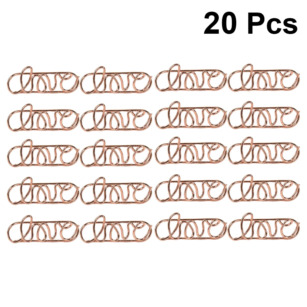 

20pcs Metal Paper Clips Cartoon Animal Design Strong Hold For Office School Home Stationery Binder Clips Decorative
