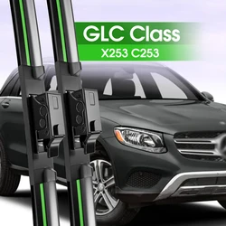 2pcs Front Windshield Wiper Blades For Mercedes Benz GLC Class X253 C253 2015 2023 2016 2020 2021 Windscreen Window Accessories