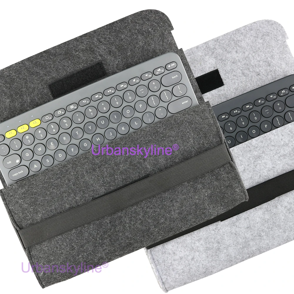 

Чехол-сумка для клавиатуры Logitech K380 K380S из войлока, портативный чехол-кошелек для хранения и переноски, аксессуар