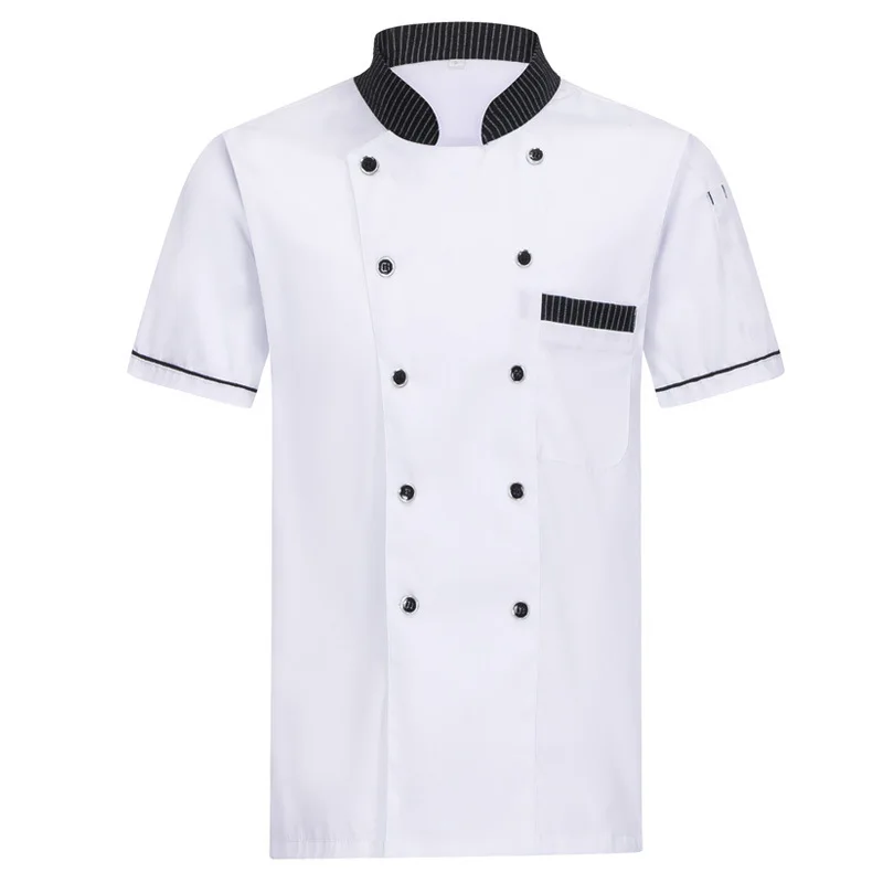 Catering Chef Divise da lavoro per uomo Estate Pasticceria Cottura Abbigliamento da lavoro per donna Manica corta Ristorante Scuola Caffetteria Cucina Clo