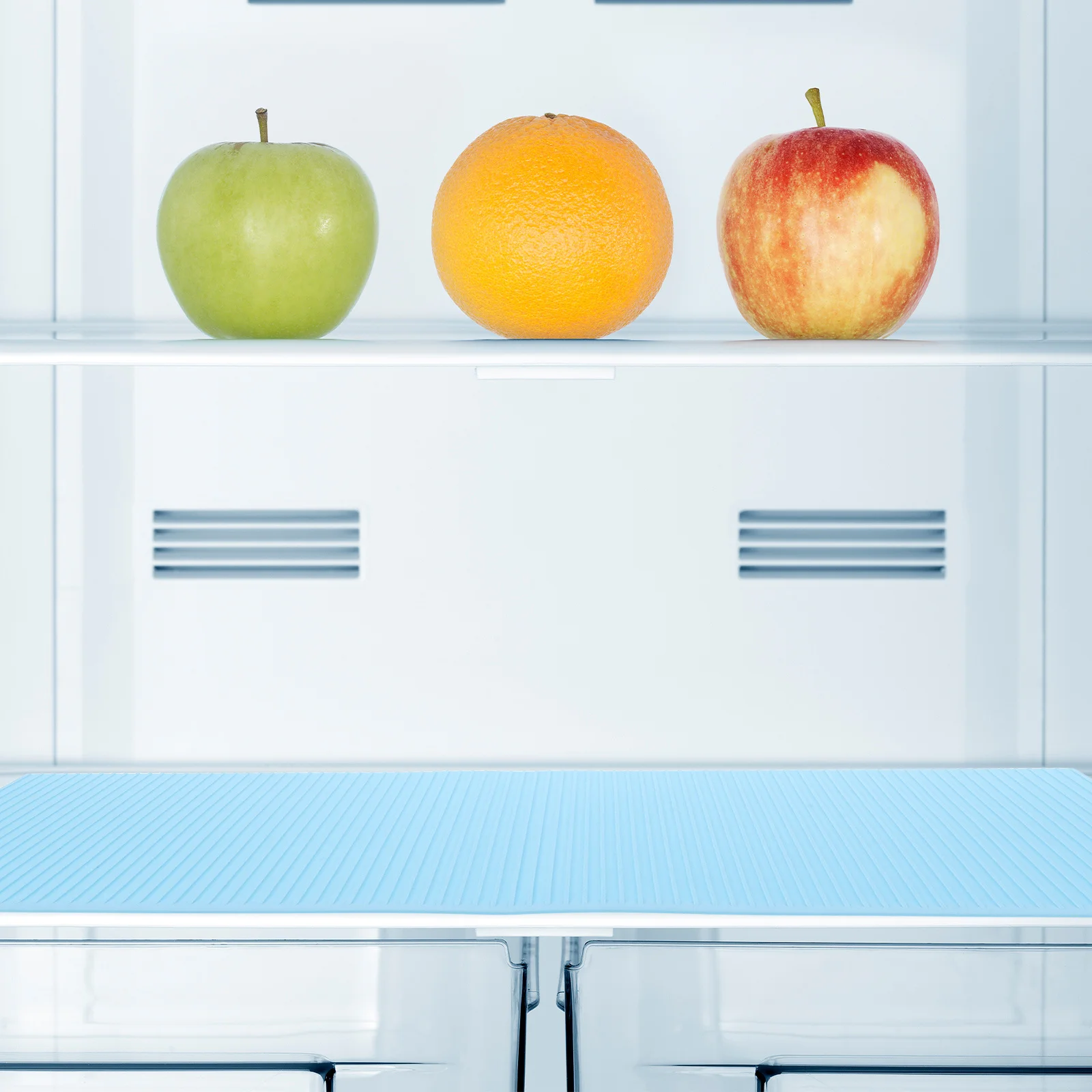 

Silicone Refrigerator Liners Waterproof Oilproof Groove Design Universal Fit For Glass Shelves Cupboard Drawer Mats