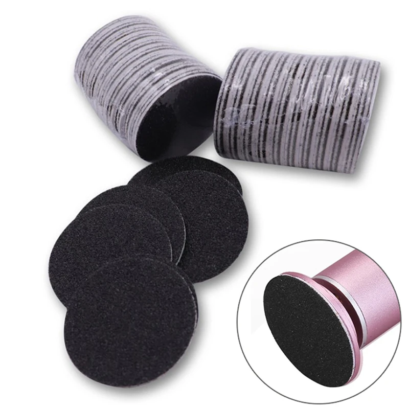 60pcs Replaceable Sandpaper Disc for Cuticle and Foot File – Callus Remover Tool for Dead Skin Removal in Pedicure