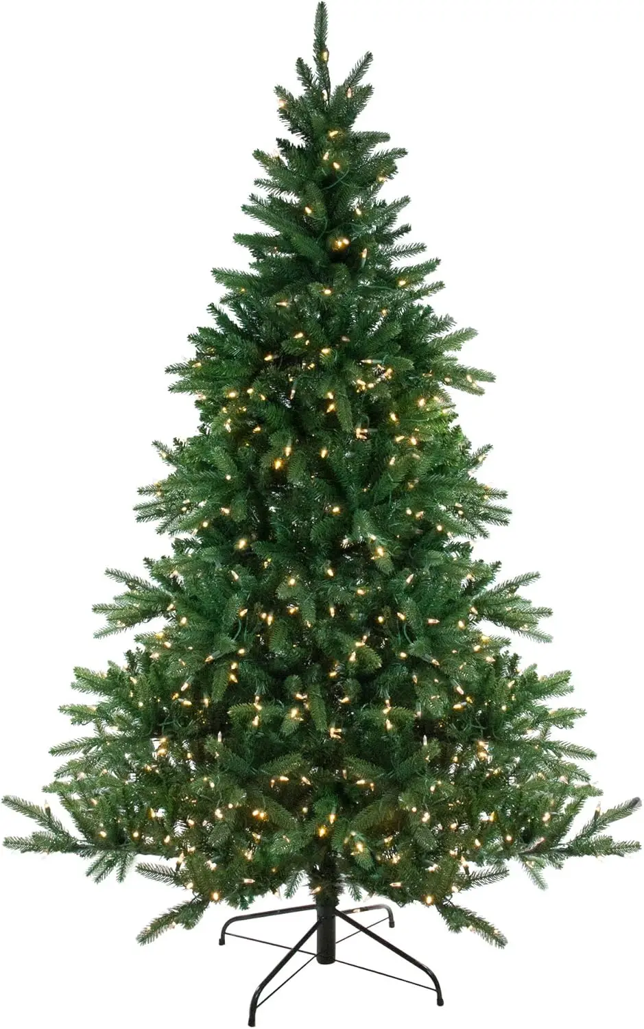 12' Pre-Lit LED Instant Connect Noble Fir Artificial Christmas Tree - Dual Lights