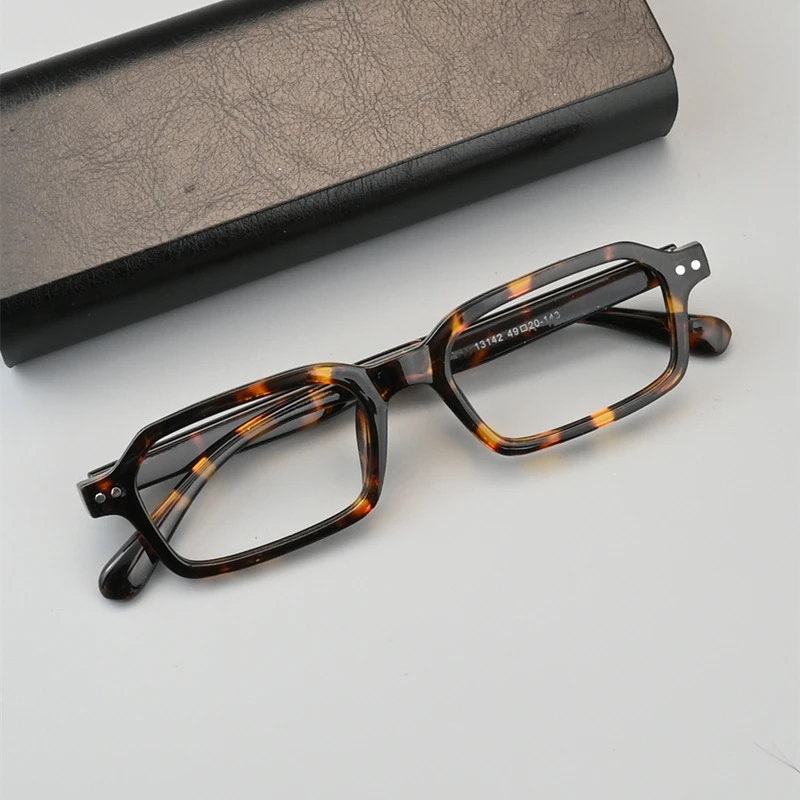 

Vintage Handmade TR90 Reading Glasses Men and Woman Anti Blue Light Glasses Small Frame Leopard Eyewear With Diopter 0 to +4.0