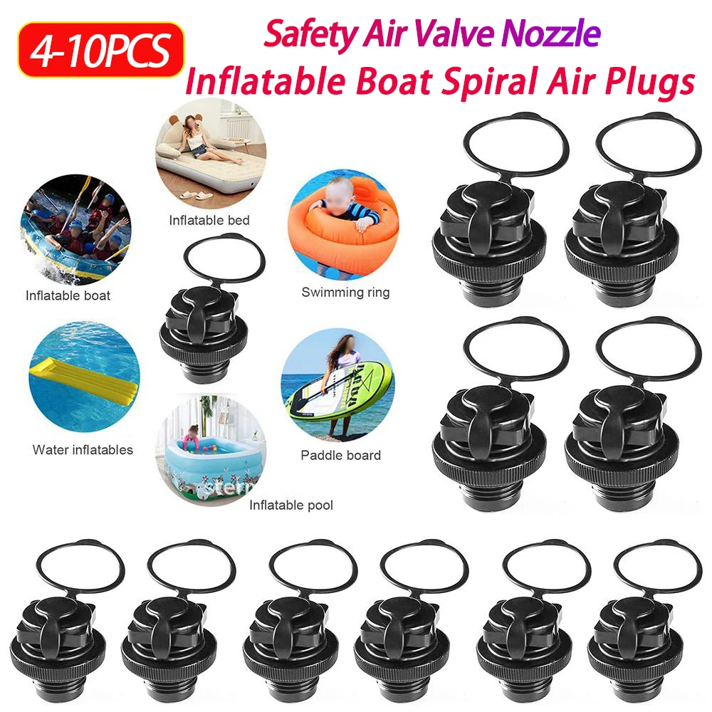 

Воздушный клапан для надувной лодки, спиральные воздушные заглушки, заглушка для воздушного клапана, сменная заглушка для каяка, плота, сменная заглушка для надувного матраса