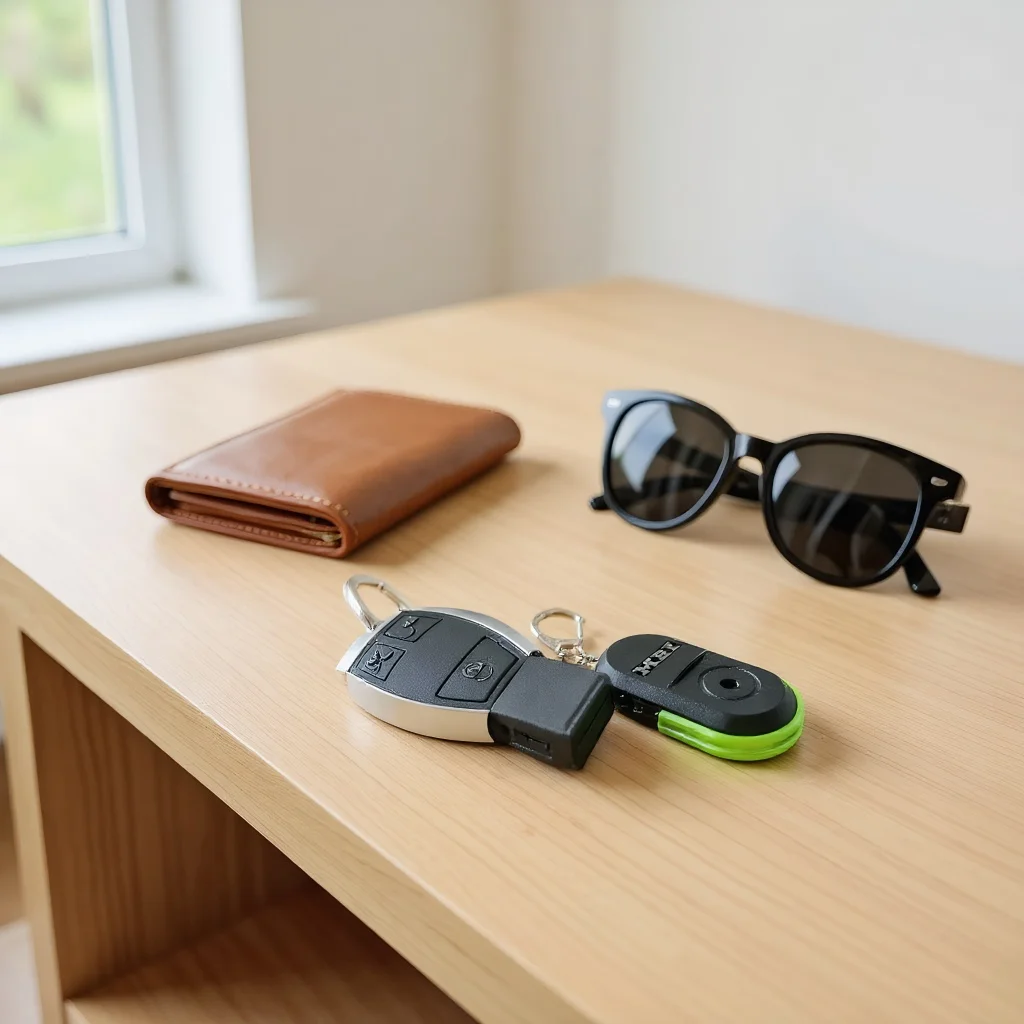 

Mini LED Light Car Key Finder - Whistle Sound Locator & Anti-Lost Alarm